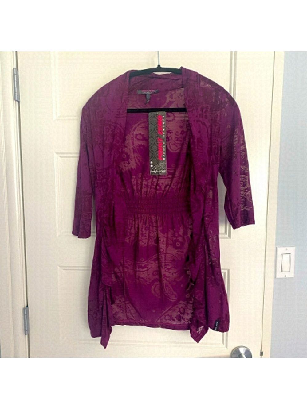 Point Zero sheer cardigan / cover up size Small